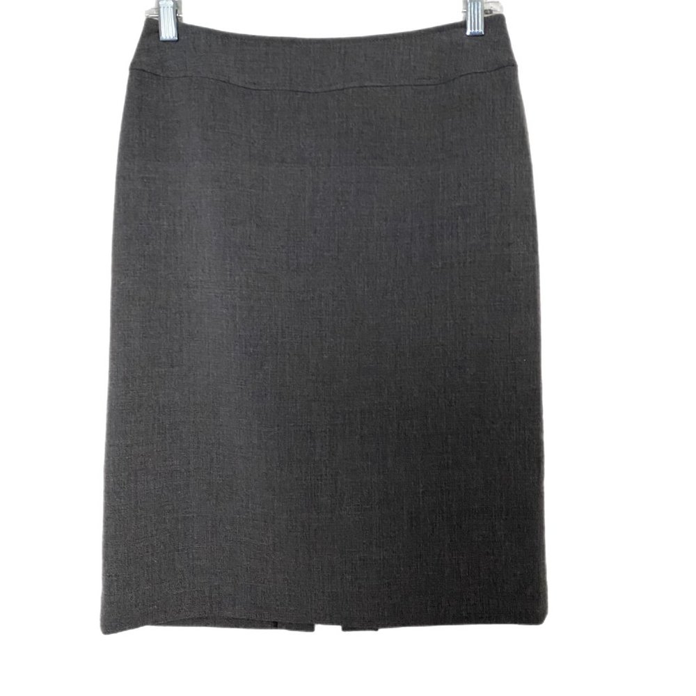 Tahari Arthur S Levine Women's Gray Knee Length Lined Straight Skirt Size 2